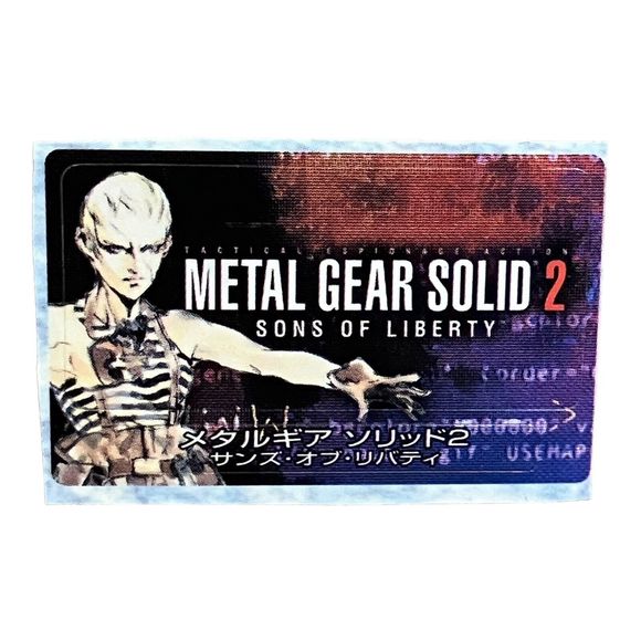 Sony PlayStation 2 PS2 Metal Gear Solid 2: Son’s Of Liberty Memory‎ Card Sticker - Picture 1 of 1